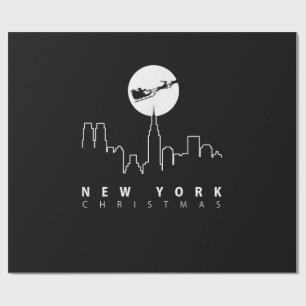Kerstmis in New York City Cadeaupapier