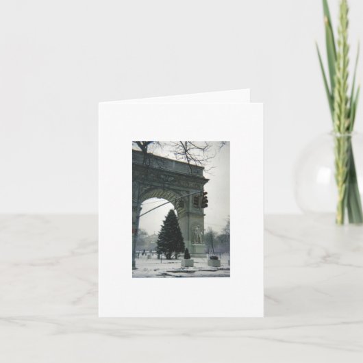 Kerstmis in New York City Feestdagen Kaart (Voorkant)