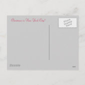 Kerstmis in New York City Feestdagenkaart (Achterkant)