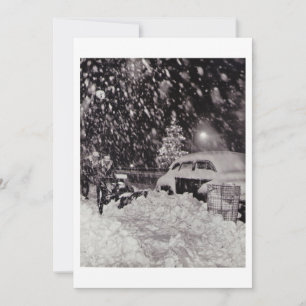 Kerstmis in New York City  jaren '50 Feestdagenkaart