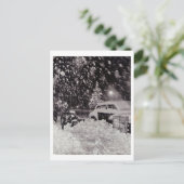 Kerstmis in New York City  jaren '50 Feestdagenkaart (Staand voorkant)