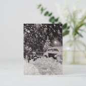 Kerstmis in New York City  jaren '50 Feestdagenkaart (Staand voorkant)