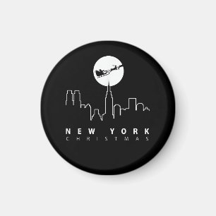 Kerstmis in New York City Magneet