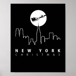 Kerstmis in New York City Poster
