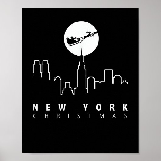 Kerstmis in New York City Poster (Voorkant)