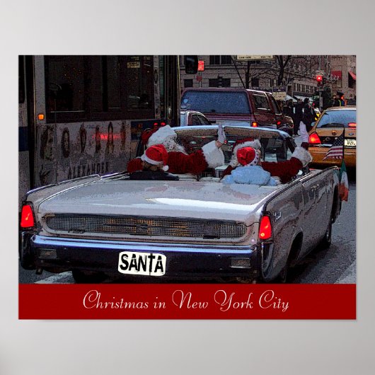 Kerstmis in New York City Poster (Voorkant)