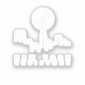 Kerstmis in New York City Sticker (Voorkant)