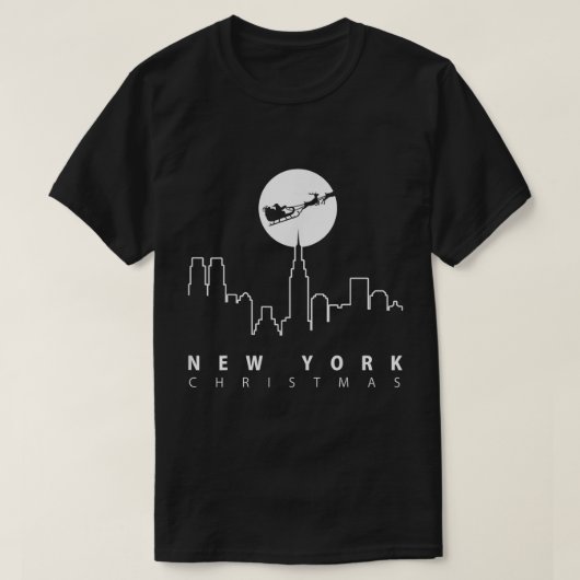 Kerstmis in New York City T-shirt (Design voorkant)