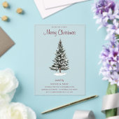 Kerstmis in New York: De moderne winterfeest van T Acryl Uitnodigingen (Insitu (Huwelijk))