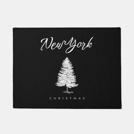 Kerstmis in New York Deurmat (Voorkant)