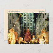 Kerstmis in New York Feestdagenkaart (Voorkant / Achterkant)