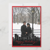 Kerstmis in New York Feestdagenkaart (Voorkant)