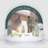 Kerstmis in New York Keepomwille Foto Sneeuwbol (Voorkant)