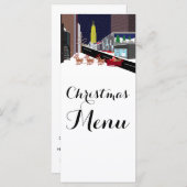 Kerstmis in New York Menu (Voorkant / Achterkant)