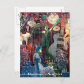 Kerstmis in New York Post Card Feestdagenkaart (Voorkant / Achterkant)