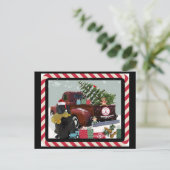 Kerstmis in Newfoundland Feestdagenkaart (Staand voorkant)