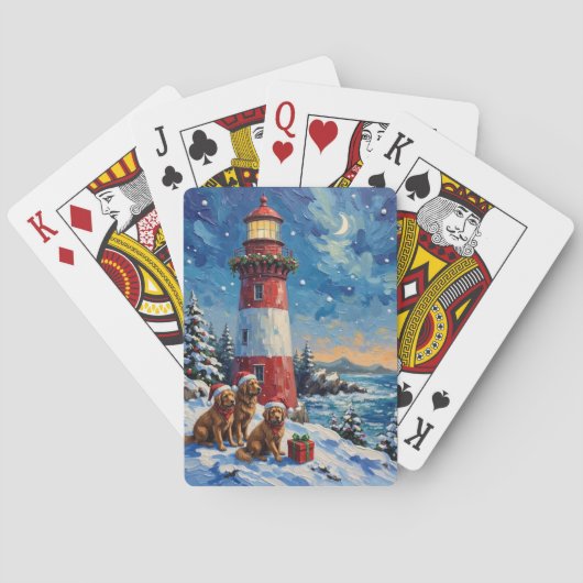 Kerstmis in Newfoundland: vakantiedagen bij de vuu Pokerkaarten (Achterkant)