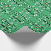 Kerstmis in Newton, MA Holiday Wreath Cadeaupapier (Hoek)