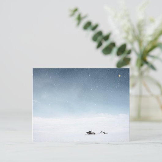 Kerstmis in Noorwegen Briefkaart (Staand voorkant)