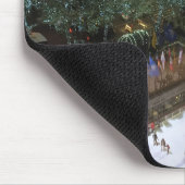 Kerstmis in NYC Rockefeller Center Ice Rink Muismat (Hoek)