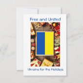 Kerstmis in Oekraïne, kerstkaart Bedankkaart (Voorkant)