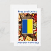 Kerstmis in Oekraïne, kerstkaart Bedankkaart (Voorkant / Achterkant)