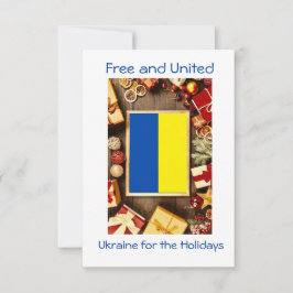 Kerstmis in Oekraïne, kerstkaart Bedankkaart