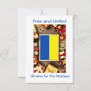 Kerstmis in Oekraïne, kerstkaart Bedankkaart