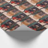 Kerstmis in oma's huis cadeaupapier (Hoek)