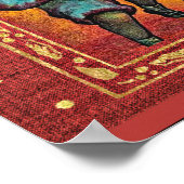 Kerstmis in Oostenrijk  kaart Poster (Hoek)