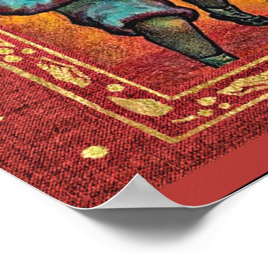 Kerstmis in Oostenrijk  kaart Poster (Hoek)