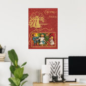 Kerstmis in Oostenrijk  kaart Poster (Thuiskantoor)