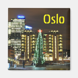 Kerstmis in Oslo, Noorwegen Magneet