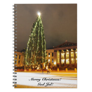 Kerstmis in Oslo, Noorwegen Notitieboek