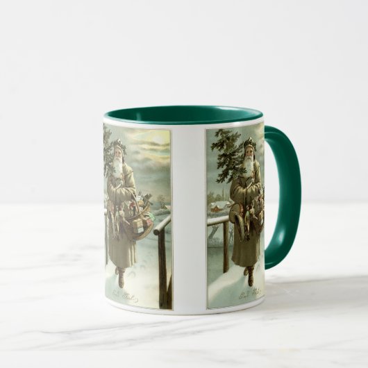 Kerstmis in oude stijl, Victoriaanse Kerstman met Mok (Voorkant rechts)