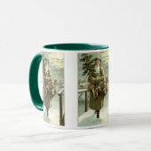 Kerstmis in oude stijl, Victoriaanse Kerstman met  Mok (Voorkant links)