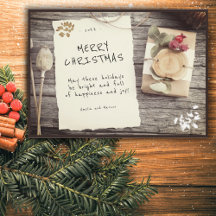 Kerstmis in ouderwetse houten schrift op oud papie