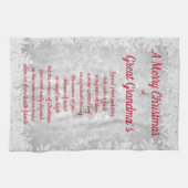 Kerstmis in Overgrootmoeder House Kitchen Towels Theedoek (Horizontaal)