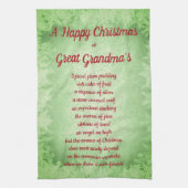 Kerstmis in Overgrootmoeder House Kitchen Towels Theedoek (Verticaal)