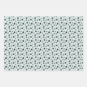 Kerstmis in Parijs Coördinatiepatroon Inpakpapier Vel (Voorkant)