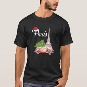 Kerstmis in Parijs en de Eiffeltoren Romantic Fren T-shirt