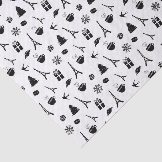 Kerstmis in Parijs | Geoctrooieerd Tissuepapier (Detail)