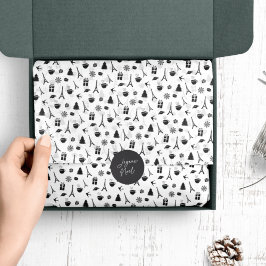 Kerstmis in Parijs | Geoctrooieerd Tissuepapier