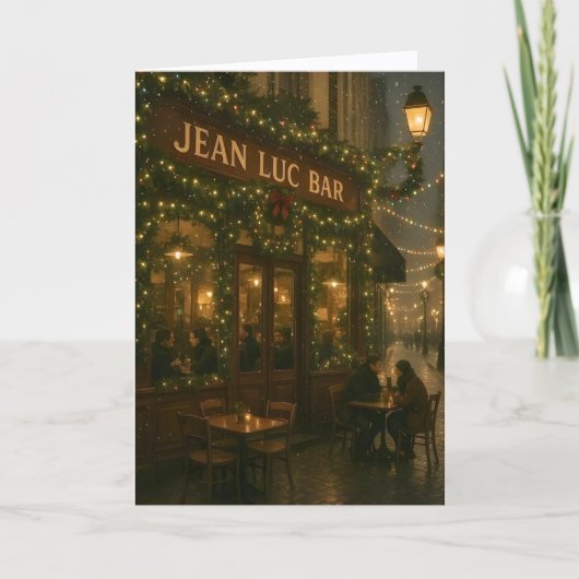 Kerstmis in Parijs Kaart (Voorkant)
