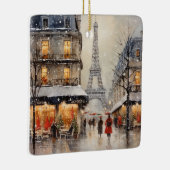 Kerstmis in Parijs Keramisch Ornament (Rechts)