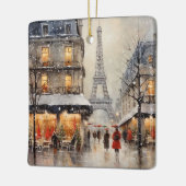 Kerstmis in Parijs Keramisch Ornament (Links)