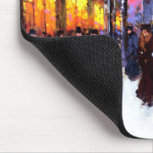 Kerstmis in Parijs. kerstcadeau Muismat (Hoek)