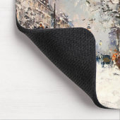 Kerstmis in Parijs. kerstcadeau Muismat (Hoek)