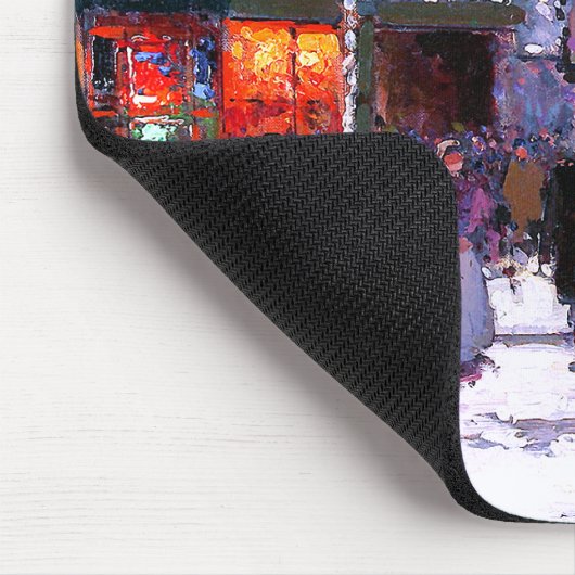 Kerstmis in Parijs. kerstcadeau Muismat (Hoek)