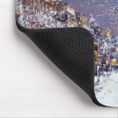 Kerstmis in Parijs. kerstcadeau Muismat (Hoek)